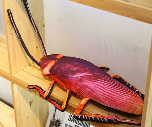 novelty-gift-ideas: Cockroach Plush Pillow