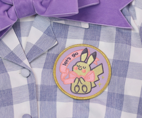 albinwonderland:Evolution Buddy & Electric Mouse iron-on patches 