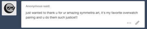ruushes:ahh thank you!! i love symmeitra and i wish it was more common, theyre so good together? the