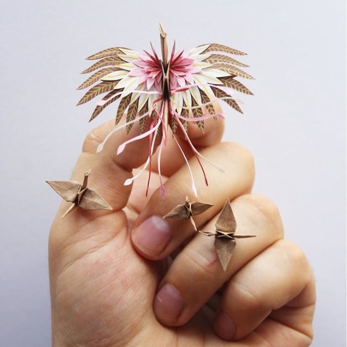 possit-de-tenebris: nomaste-neko:  sixpenceee:  Amazing origami artwork by Cristian