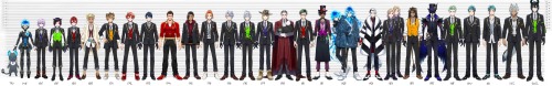 (Approx) Height Chart Of All NRC I Made So I Can Finally Check What's The Size Difference Between The