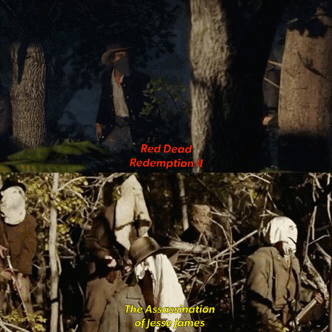 aishiterusan:  Red dead 2 pays homage to the assassination of Jesse James (see, author