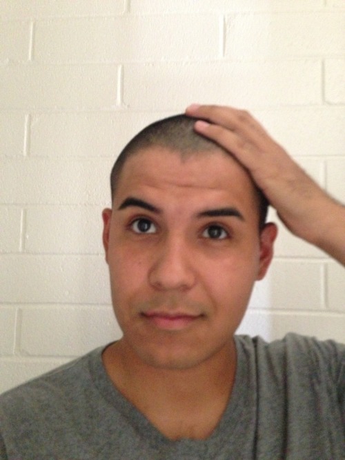 miggymiguelmikol:  Buzzed my hair today and adult photos