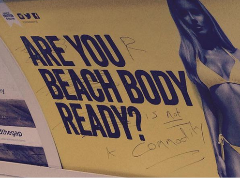 mashable:  Protein World’s ad campaign, which features a woman in a bikini and various products in the company’s “weight loss collection,” asks the question: Are you beach body ready? This has sparked an online backlash in which more than 40,000