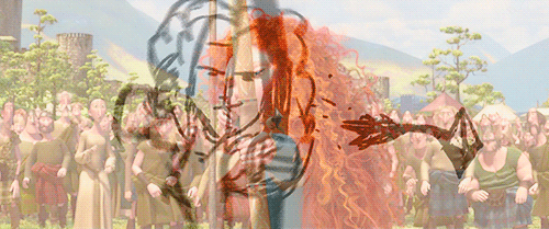 adisneysoul:  Storyboards and finished scenes for Pixar’s Brave (2012)…
