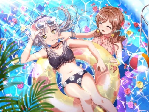 bangdreaming:Here are the card previews for the upcoming event “A Paradise of Shimmering Summer Wate