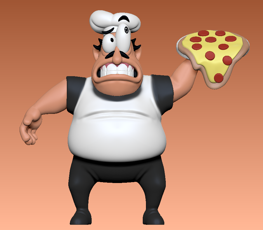 STL file Peppino Spaghetti - Pizza Tower 🍝・3D print design to  download・Cults