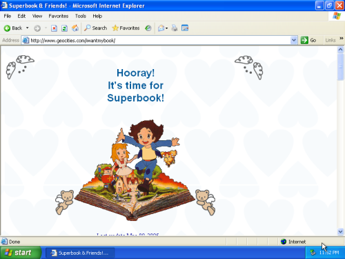 oneterabyteofkilobyteage: original url www.geocities.com/iwantmybook/ last modified 2005-03-0