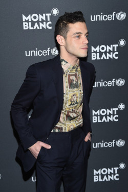 athinglikethat:Rami Malek attends the Montblanc &amp; UNICEF Gala Dinner at the New York Public Library on April 3, 2017 in New York City