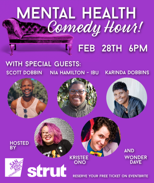 Mental Health Comedy Hour is tonight!  Get your tickets at this link! This show will be ASL interpre