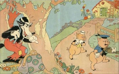 "The Three Little Pigs" Is A 1933 Walt Disney Cartoon That Symbolized The Great Depression - The Wolf