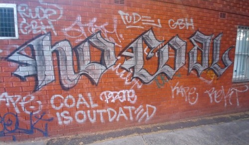 &ldquo;No Coal&rdquo; graff in Sydney