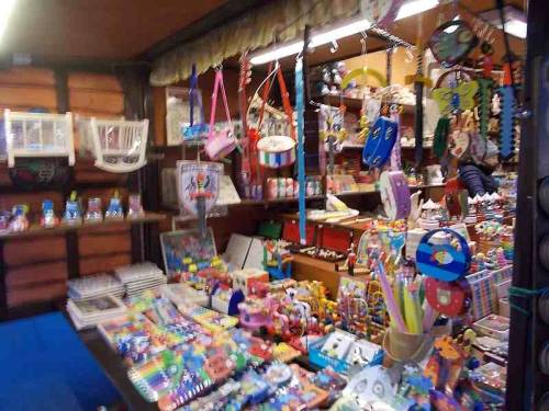 Some merchandise offered during Christmas market 2021 in the city Wroclaw, Poland.