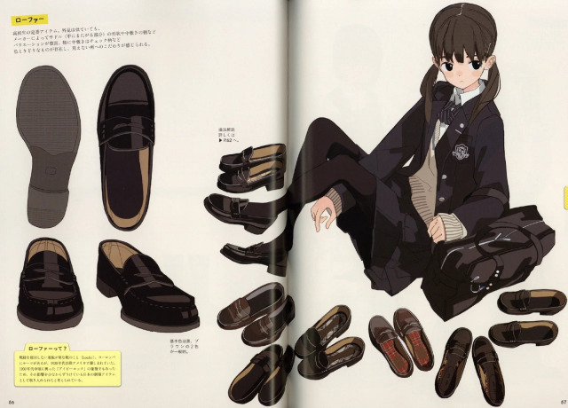 promotional images for 『女子中・高生のイラストブック』, an art book by KUMANOI.