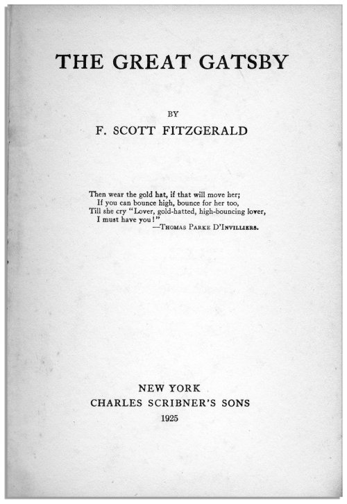 3intheam:the great gatsby-f.scott fitzgerald. first edition