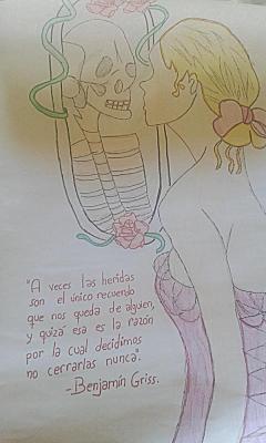 elchicodelayer:  Precioso dibujo ha hecho Anatomía con una de mis frases.