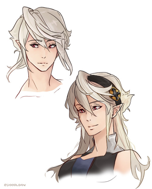 m corrin&rsquo;s hair is styled pretty&hellip;interestingly..  i kinda tried applying it to f corrin