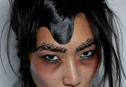 sadfag:  Makeup @ Yohji Yamamoto s/s15 