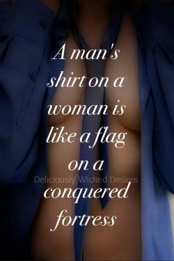 tete629:  forever-diamondeyes:  asubmissivefashion:  a man’s shirt - A Submissive Fashion  love wearng his clothes   Niiice !! 💙