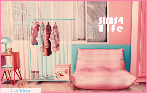 sims41ife:DREAM BEDROOM SETSims41ife original mesh, dont steal/convert/use for builds or renders!Set
