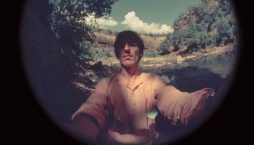 George Harrison’s selfies. The top one was taken at his psychedelic home Kinfauns, Surrey, in 1967 (