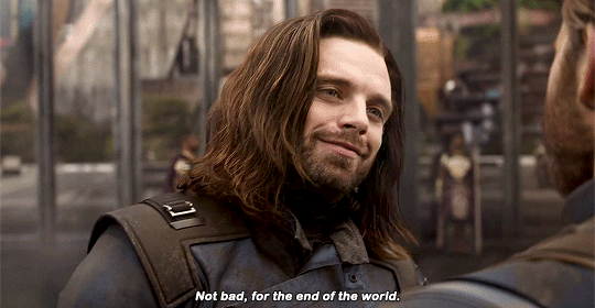 shaylogic: One of my first thoughts when I woke up this morning was that–out of EVERYONE in the MCU–James Buchanan Barnes has had the weirdest freaking perspective on the change the world went through in all the movies. Like he starts out as just