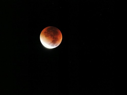 Stages of the blood moon