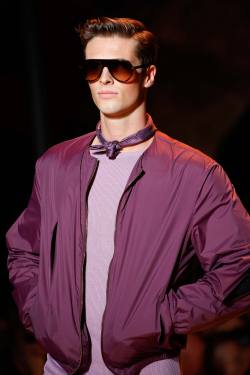 money-in-veins:  Edward Wilding at Versace