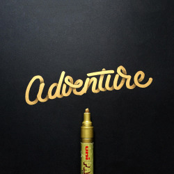 goldesign:  Adventureous Work made by  Lachlan Philp from Melbourne.  Lachlan loves working most on anything type related from bespoke  word-marks for branding identities to illustrative lettering and murals.                     