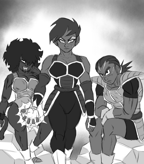   Anonymous said: Black saiyans hot or notÂ ?  All Saiyans are hot, anon. 