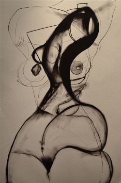 carmeljenkin-art:  Drawing by Carmel Jenkin Inner Strength, charcoal on paper, 81cm x 57cm I was quite ill when I created this piece. I KNOW this is mirroring my state of mind wanting to beat or overcome the condition I’m in. This piece will be available