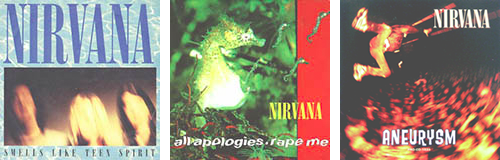 heisho:  some of the nirvana single covers 