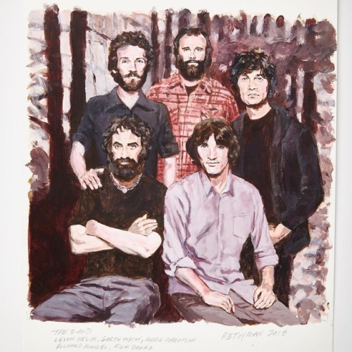 @retoyman Portrait of the Band. Levon Helm, Garth Hudson, Robbie Robertson, Richard Manuel, and Rick