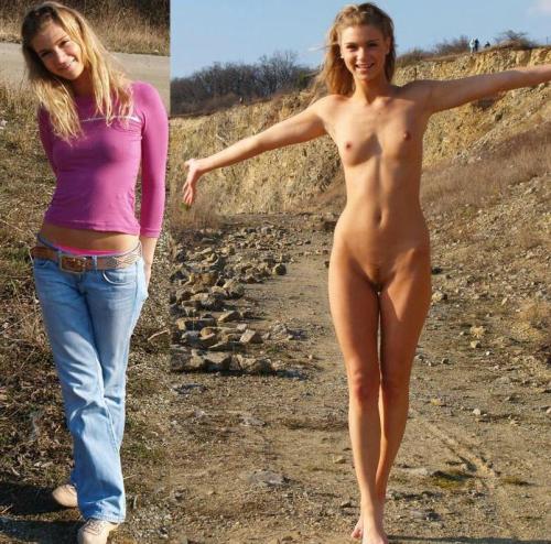 Nude girls dressed undressed