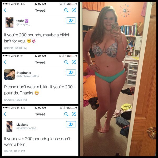 rivvolt:  this-is-life-actually:   This girl has a strong message for body-shaming