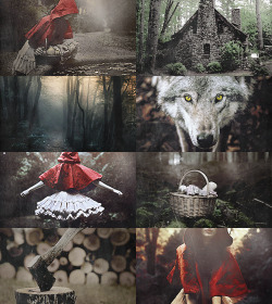 Witchqueen:  ✮ Little Red Riding Hood  Little Red Riding Hood Raised Her Eyes,