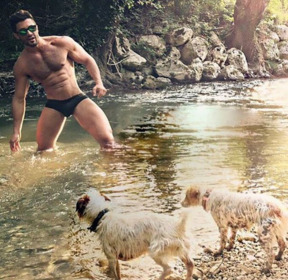 genesis950:  Hot guys & Dogs   Studs & dogs