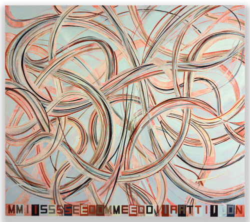 thunderstruck9:Jules de Balincourt (French/American, b. 1972), Missed Mediation, 2008. Oil and spray