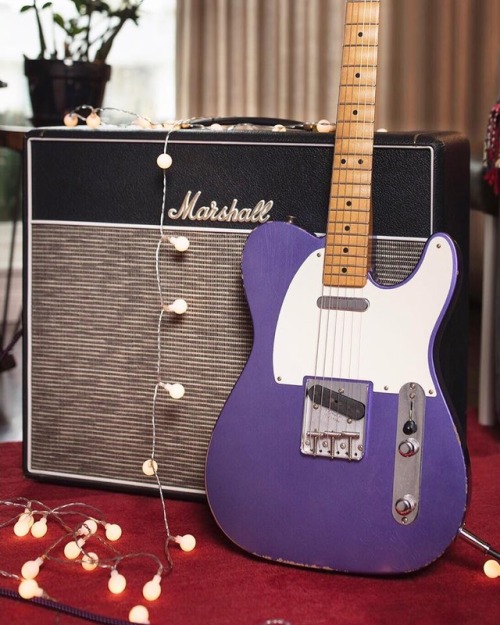 Fender ltd ed. Worn 50s Telecaster in Purple Metallic fisnish (via Musician’s Friend)