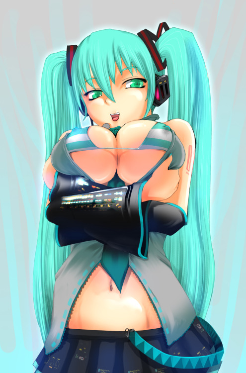 rule34andstuff:  Fictional characters that I would “wreck”(provided they were non-fictional): Hatsune Miku (Vocaloid).  Set II.