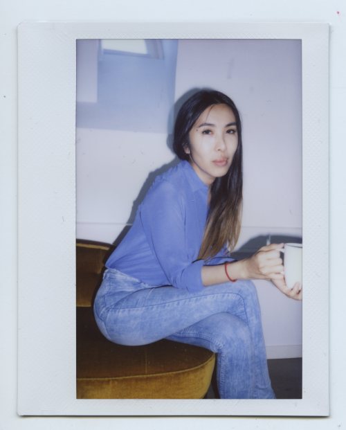 Nina Poon on set as make up artist for the upcoming &amp; Other Stories campaign that I shot in 