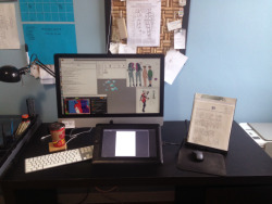 &hellip;Also a photo of my extremely janky set-up for when I’m sketching comics. For people who are into such things!