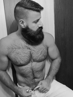 fur+speedo+beard+