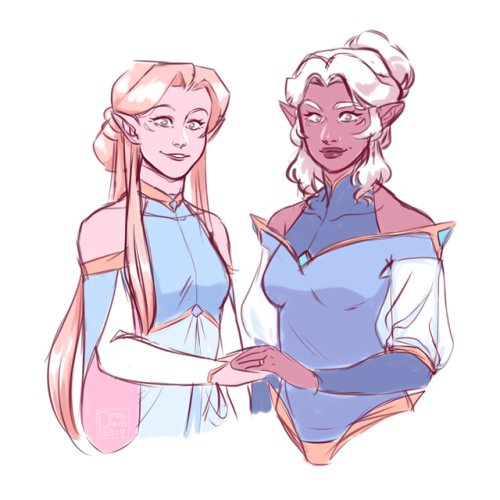 prospails:Doodly of some ladies who are in love