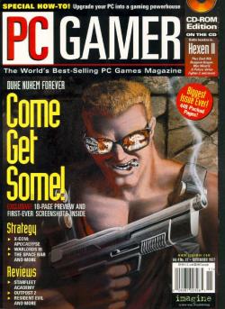 Vgjunk:  Pc Gamer Magazine Duke Nukem Forever Cover (From 1997).