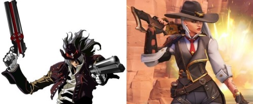 Am I the only one that thought of Brandon Heat (Gungrave) when I saw Ashe?