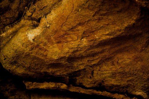 ancientart:Prehistoric Aboriginal hand stencil rock art. These photos were taken at the Mutawintji N
