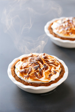 sweetoothgirl:  S’Mores Pumpkin Pie 