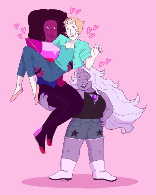 quinns-art-box: polygems indulgence… the whole time i was drawing this i was thinking about this one post thats like “amethyst (small) can hold all her wives (tall)” but i can’t find it gfjhgdj