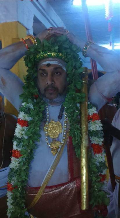 Shaiva devotee dressed as Saint Appar Nayanar